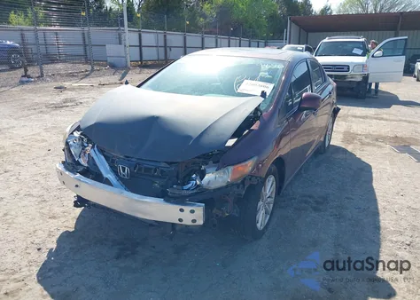 2012 Honda Civic Ex-L z USA, uszkodzony, nr VIN 19XFB2F9XCE044850